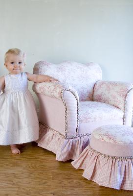 Glenna Jean Isabella Chair and Tuffet 